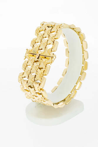 18 Karaat rosë gouden Vintage armband - 20,3 cm