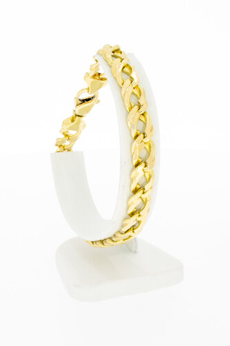 Gourmet armband 14 Karaat goud - 23,1 cm