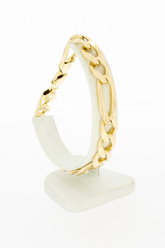 Figaro 14 Karaat armband goud - 24 cm