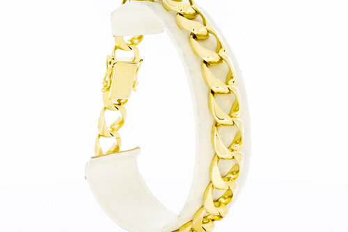 Gourmet armband 14 Karaat goud - 20,2 cm