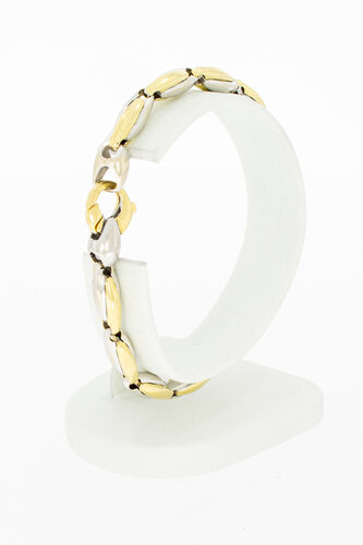 Bicolor armband 18 Karaat goud - 19,4 cm