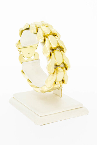 Brede armband 14 Karaat goud - 18 cm