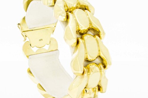 Brede armband 14 Karaat goud - 18 cm
