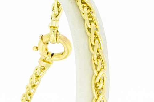 14 Karaat Vossenstaart armband - 25,3 cm