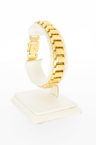 18 Karaat Rupsband armband - 18,8 cm