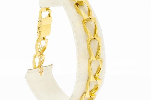 18 Karaat goud gourmet armband - 21,3 cm