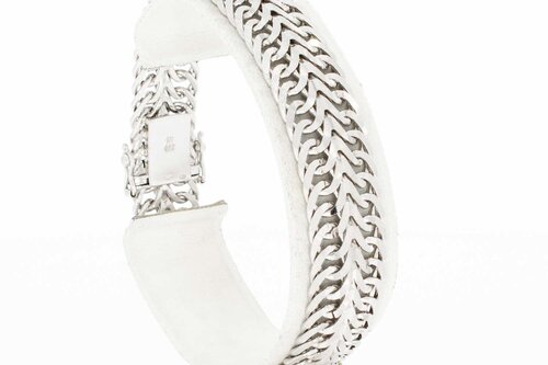 Gevlochten armband 14 Karaat - 19,3 cm