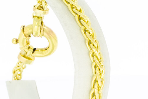 14 Karaat Vossenstaart armband - 23 cm