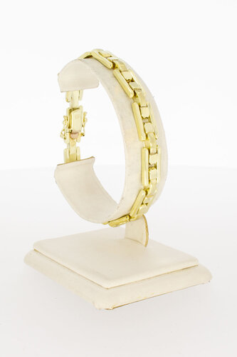 14 Karaat gouden Staafjes armband - 19,5 cm