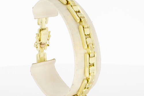 14 Karaat gouden Staafjes armband - 19,5 cm