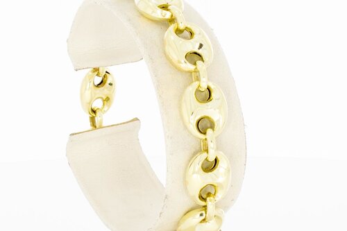 14 Karaat goud Anker schakelarmband - 19,0 cm