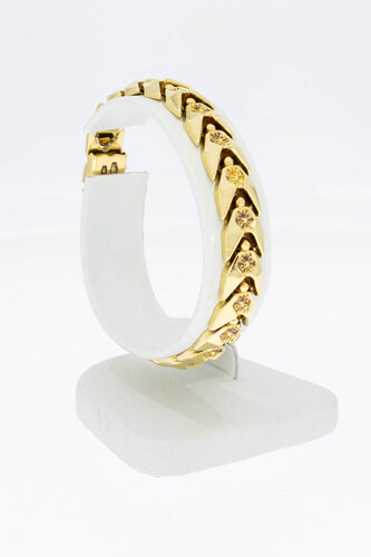 14 Karaat Vintage dames schakelarmband - 16,8 cm