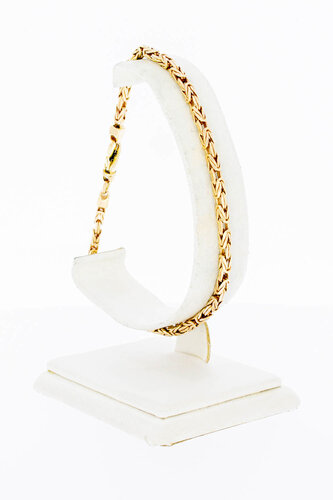 14 Karaat gouden Koningsarmband - 23 cm