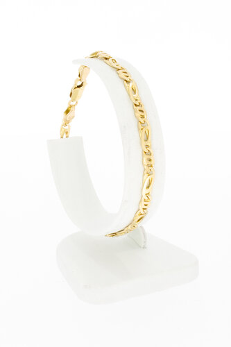 14 Karaat goud Valkenoog armband - 19,8 cm