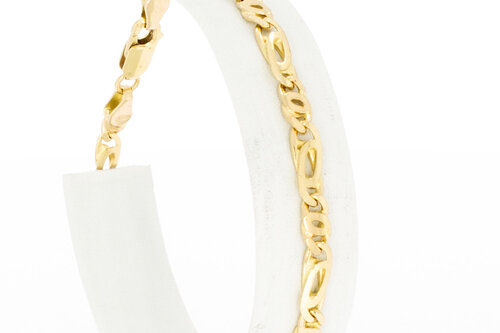 14 Karaat goud Valkenoog armband - 19,8 cm