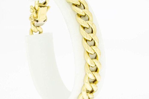 14 Karaat Gourmet schakelarmband - 18,5 cm