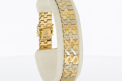 Vintage 14 Karaat goude armband - 19 cm