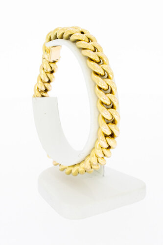 Gouden Gourmet armband 14 Karaat - 20,5 cm
