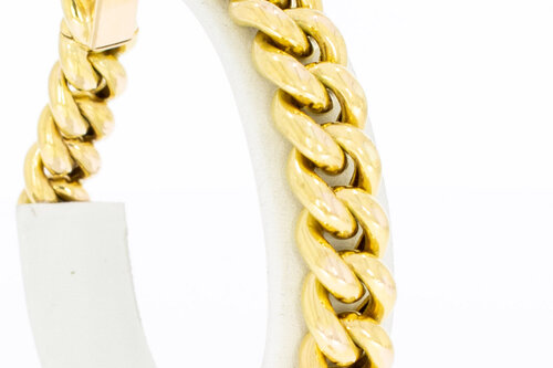 Gouden Gourmet armband 14 Karaat - 20,5 cm