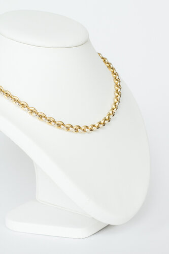 Jasseron ketting 14 karaat goud - 46 cm Jasseron ketting 14 karaat goud - 46 cm
