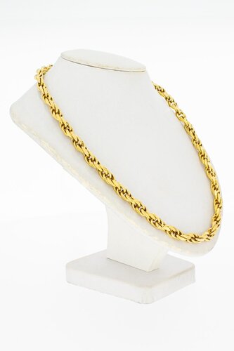 8 Karaat (geel) Koord ketting - 64,5 cm