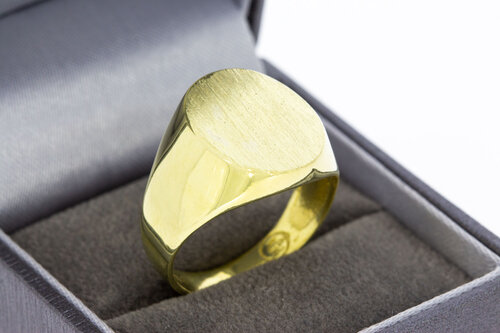 Geelgouden Zegelring 18 karaat - 19,9  mm