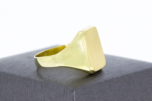 Gouden zegel ring 18 karaat - 20,4 mm