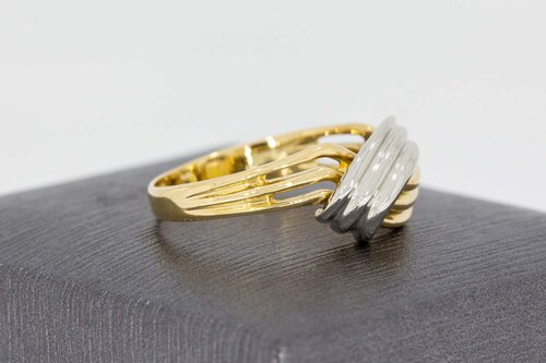 18 karaat gevlochten Knoop ring - 18,3 mm