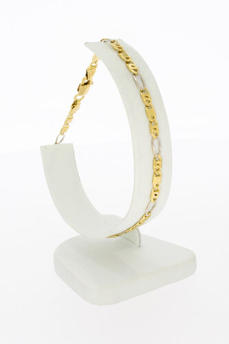 18 Karaat Valkoog armband - 21,6 cm