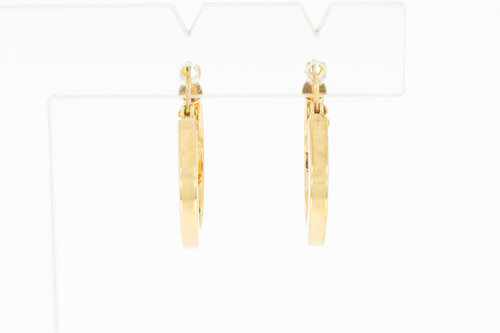 18 Karaat geel gouden Creolen  - 18,1 mm