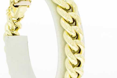 Gourmet armband 14 karaat goud - 20,1 cm