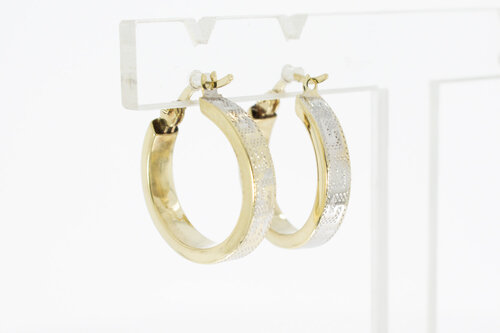 Versace styl- Creolen 14 Karaat goud - 2 cm