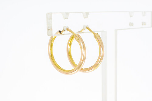 14 karaat gouden Oorringen - 16,8 mm