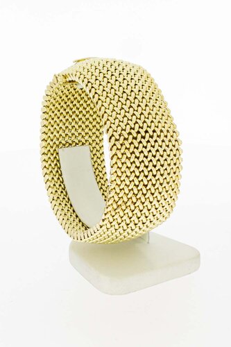 Gevlochten armband 14 karaat goud - 20,3 cm