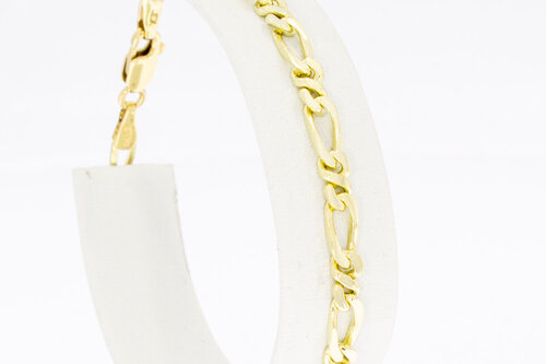 14 karaat Figaro armband - 18,8 cm