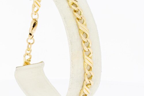 14 Karaat gouden Infinity armband - 21,1 cm