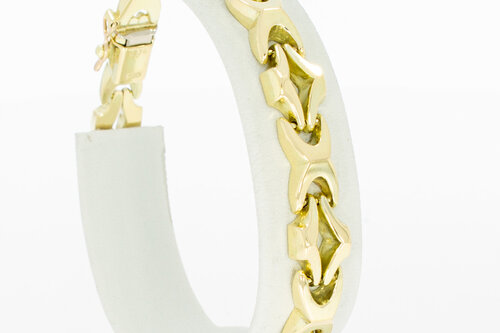 Geelgouden armband 14 Karaat - 18,9 cm