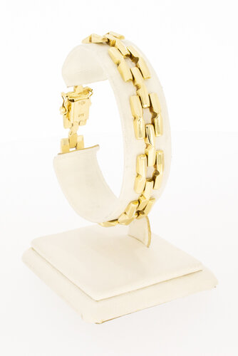 Vintage armband 14 Karaat geel goud - 19 cm