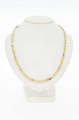 Geelgouden Valkoog ketting 14 Karaat - 52,6 cm