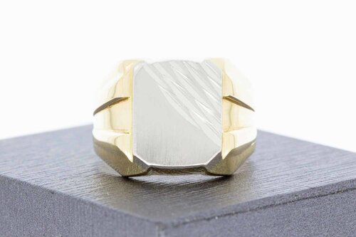 14 Karaat geel gouden heren ring - 21,2 mm