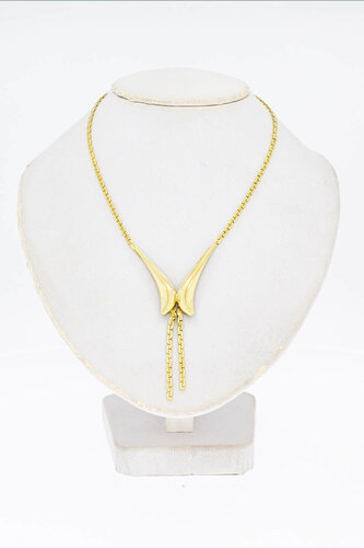 14 Karaat gouden dames Collier - 42 cm