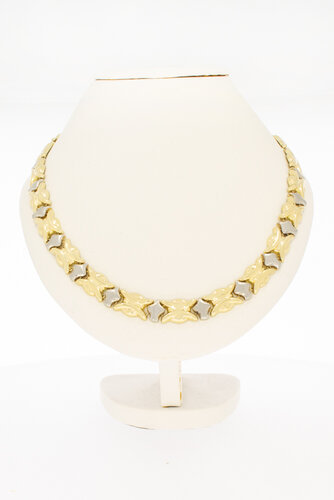 Collier 18 karaat bicolor goud - 46,5 cm
