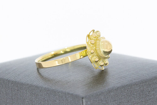 14 karaat goud vintagering - 17,3 mm