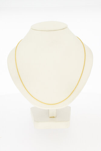 14 karaat gouden gevlochten ketting - 50 cm