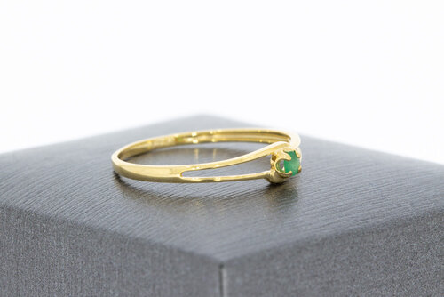 9 karaat (gele) solitair ring - 17,8 mm 9 karaat (gele) solitair ring - 17,8 mm
