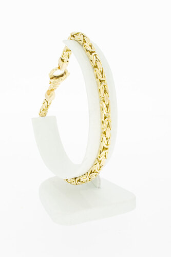 14 Karaat gouden Koningsarmband - 22,7 cm