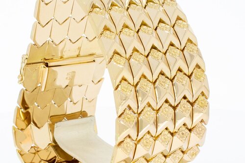 18 Karaat Retro goudenarmband - 22,2 cm
