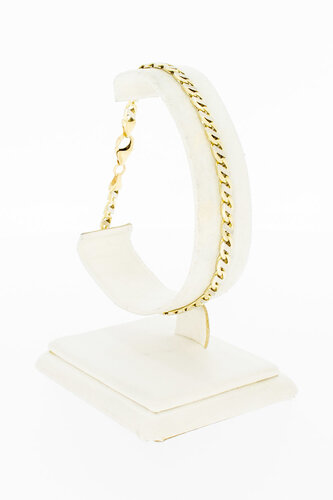 14 Karaat Valkoog armband goud - 21 cm