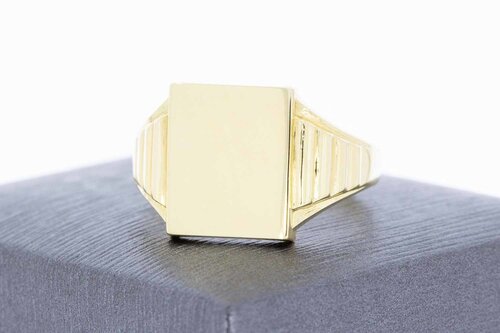 14 Karaat goud heren Zegelring - 21,2 mm