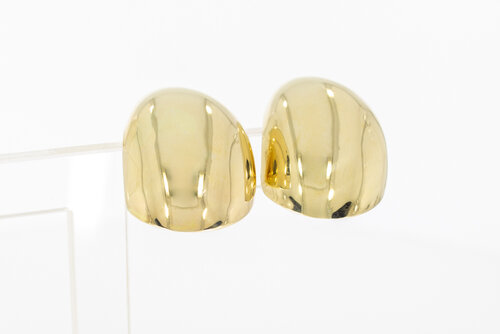 14 karaat goud klassieke Oorclips - 2,8 cm